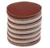 Круг абразивный шлифовальный на липучке Ø125 P240 (УПАКОВКА ПО 100ШТ)